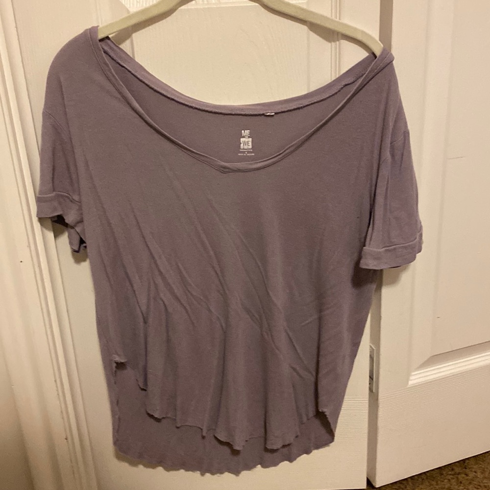 Lilac flowing shirt